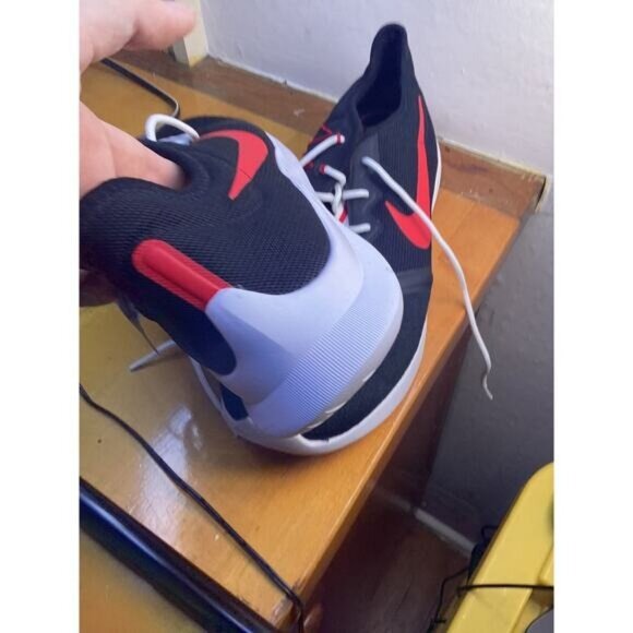 OOs 90s Elenagilbert grunge brother rugged Nike Mens 13 Black Red Running Shoes - Picture 3 of 5